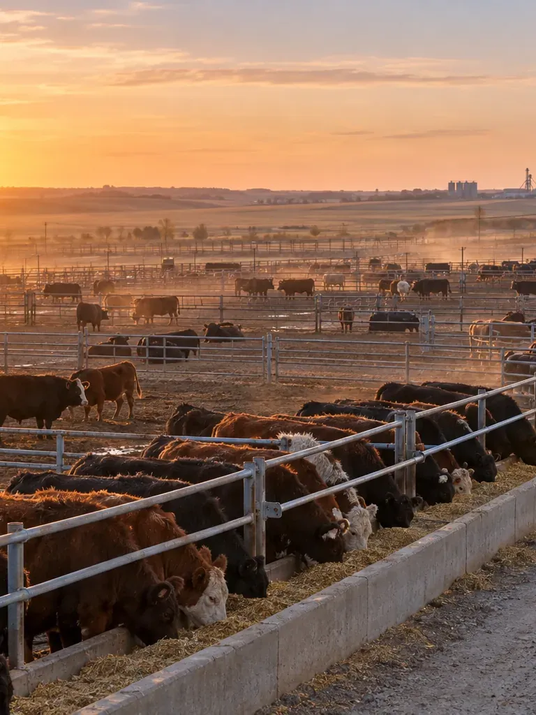 Feedlot and beef
